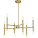 Progress Lighting Arya Collection 12-Light Chandelier Brushed Gold (P400339-191)