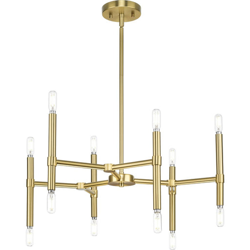 Progress Lighting Arya Collection 12-Light Chandelier Brushed Gold (P400339-191)