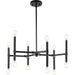 Progress Lighting Arya Collection 12-Light Chandelier Matte Black (P400339-31M)