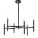 Progress Lighting Arya Collection 12-Light Chandelier Matte Black (P400339-31M)