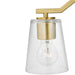 Progress Lighting Vertex Collection Three-Light Chandelier Convertible Brushed Gold (P400340-191)