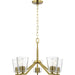 Progress Lighting Vertex Collection Five-Light Chandelier Brushed Gold (P400341-191)