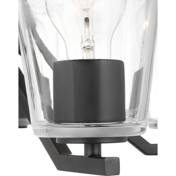 Progress Lighting Vertex Collection Five-Light Chandelier Matte Black (P400341-31M)