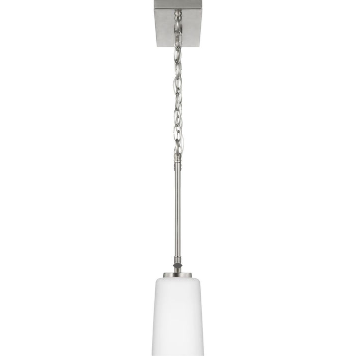 Progress Lighting Adley Collection Three-Light Linear Chandelier Brushed Nickel (P400348-009)