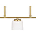 Progress Lighting Adley Collection Three-Light Linear Chandelier Satin Brass (P400348-012)