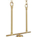 Progress Lighting Adley Collection Three-Light Linear Chandelier Satin Brass (P400348-012)