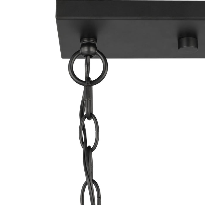 Progress Lighting Adley Collection Three-Light Linear Chandelier Matte Black (P400348-31M)