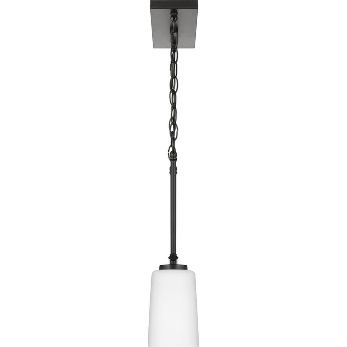 Progress Lighting Adley Collection Three-Light Linear Chandelier Matte Black (P400348-31M)