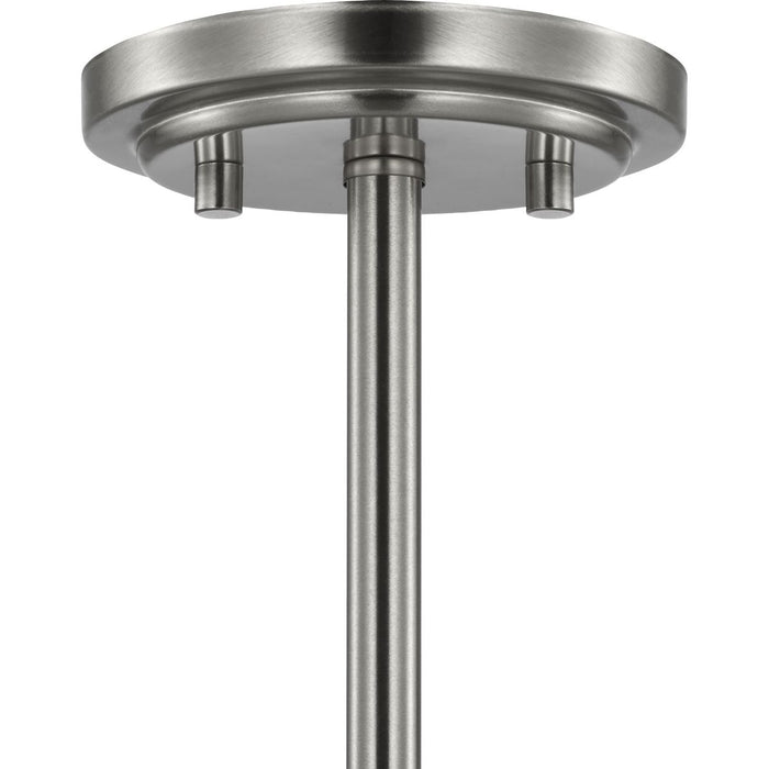 Progress Lighting Adley Collection Three-Light Chandelier Convertible Brushed Nickel (P400349-009)