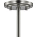 Progress Lighting Adley Collection Three-Light Chandelier Convertible Brushed Nickel (P400349-009)