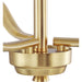 Progress Lighting Adley Collection Three-Light Chandelier Convertible Satin Brass (P400349-012)