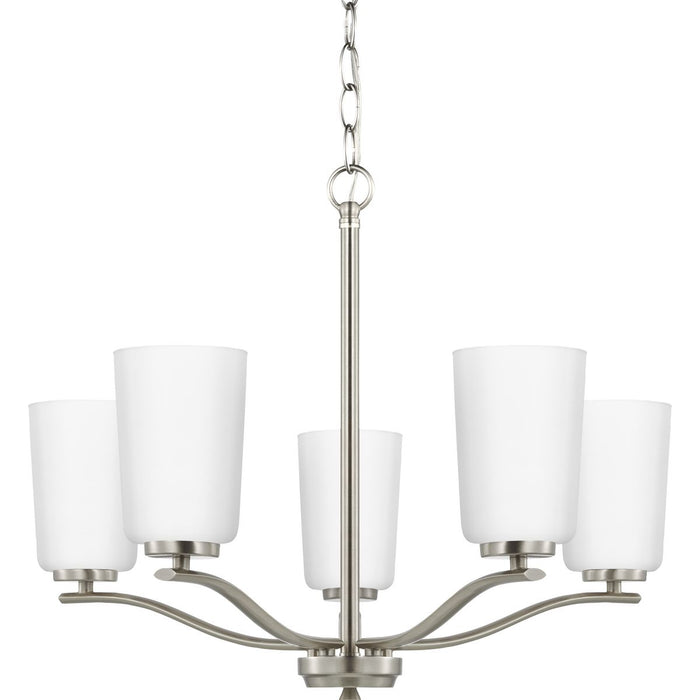 Progress Lighting Adley Collection Five-Light Chandelier Brushed Nickel (P400350-009)