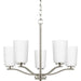 Progress Lighting Adley Collection Five-Light Chandelier Brushed Nickel (P400350-009)