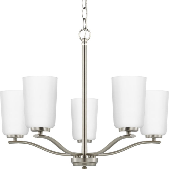 Progress Lighting Adley Collection Five-Light Chandelier Brushed Nickel (P400350-009)