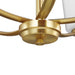 Progress Lighting Adley Collection Five-Light Chandelier Satin Brass (P400350-012)