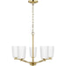 Progress Lighting Adley Collection Five-Light Chandelier Satin Brass (P400350-012)