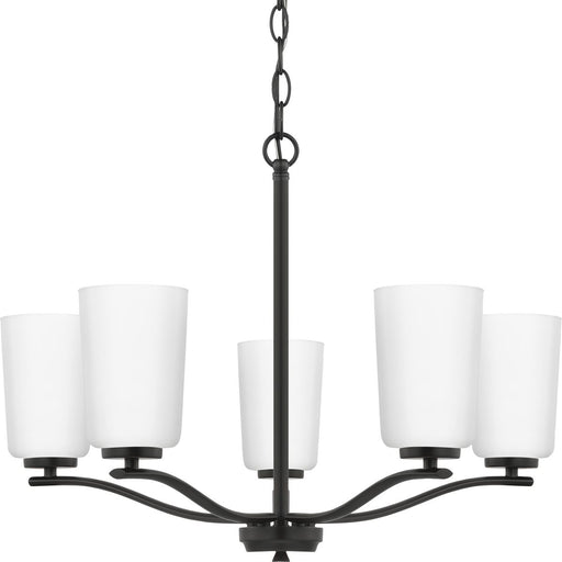 Progress Lighting Adley Collection Five-Light Chandelier Matte Black (P400350-31M)