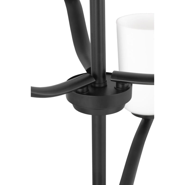 Progress Lighting Adley Collection Nine-Light Chandelier Matte Black (P400351-31M)