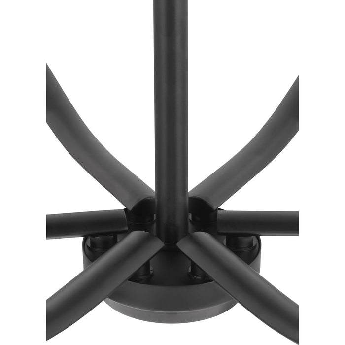 Progress Lighting Adley Collection Nine-Light Chandelier Matte Black (P400351-31M)