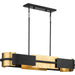 Progress Lighting Lowery Collection Four-Light Linear Chandelier Black (P400352-031)