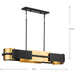 Progress Lighting Lowery Collection Four-Light Linear Chandelier Black (P400352-031)