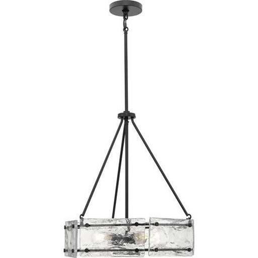 Progress Lighting Rivera Collection Four-Light Chandelier Matte Black (P400354-31M)