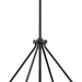 Progress Lighting Rivera Collection Six-Light Chandelier Matte Black (P400355-31M)