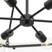 Progress Lighting Rivera Collection Six-Light Chandelier Matte Black (P400355-31M)