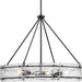 Progress Lighting Rivera Collection Six-Light Chandelier Matte Black (P400355-31M)