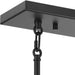 Progress Lighting Rivera Collection Five-Light Linear Chandelier Matte Black (P400356-31M)