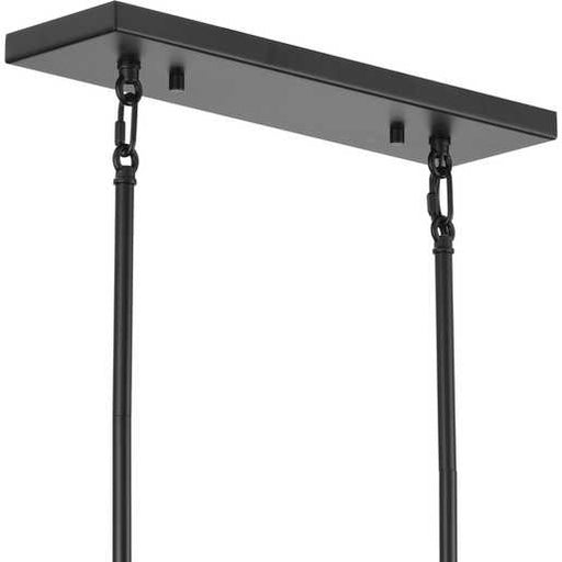 Progress Lighting Rivera Collection Five-Light Linear Chandelier Matte Black (P400356-31M)