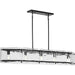 Progress Lighting Rivera Collection Five-Light Linear Chandelier Matte Black (P400356-31M)