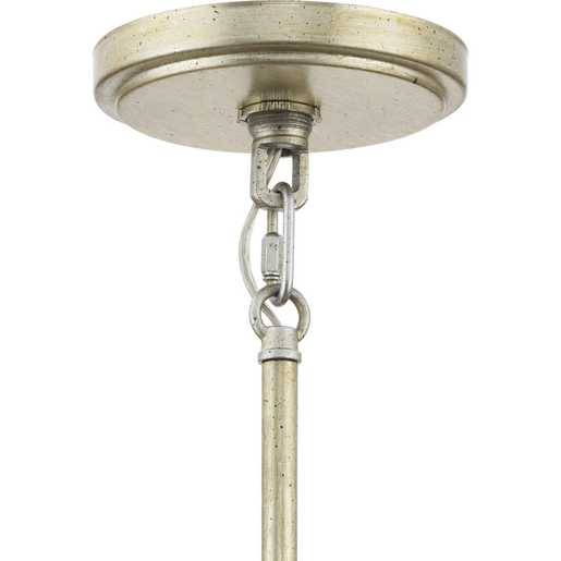 Progress Lighting Laurel Collection Six-Light Chandelier Gilded Silver (P400359-176)