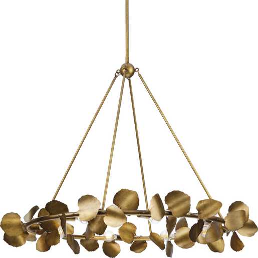 Progress Lighting Laurel Collection Eight-Light Chandelier Gold Ombre (P400360-204)