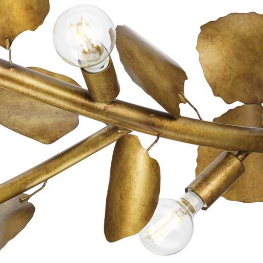 Progress Lighting Laurel Collection Seven-Light Linear Chandelier Gold Ombre (P400361-204)