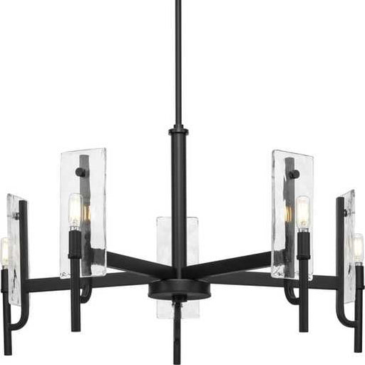 Progress Lighting Rivera Collection Five-Light Chandelier Matte Black (P400363-31M)