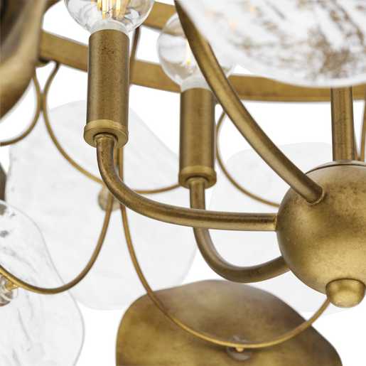 Progress Lighting Loretta Collection Six-Light Chandelier Gold Ombre (P400364-204)