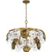 Progress Lighting Loretta Collection Six-Light Chandelier Gold Ombre (P400364-204)