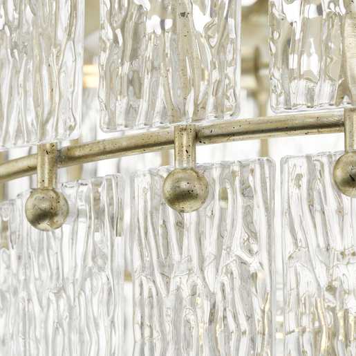 Progress Lighting Chevall Collection Six-Light Chandelier Gilded Silver (P400367-176)