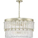 Progress Lighting Chevall Collection Six-Light Chandelier Gilded Silver (P400367-176)