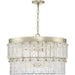 Progress Lighting Chevall Collection Six-Light Chandelier Gilded Silver (P400367-176)