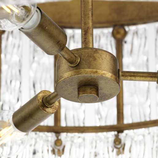 Progress Lighting Chevall Collection Six-Light Chandelier Gold Ombre (P400367-204)