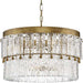 Progress Lighting Chevall Collection Six-Light Chandelier Gold Ombre (P400367-204)