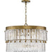 Progress Lighting Chevall Collection Six-Light Chandelier Gold Ombre (P400367-204)