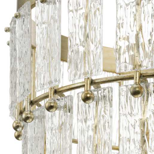 Progress Lighting Chevall Collection Nine-Light Chandelier Gilded Silver (P400368-176)