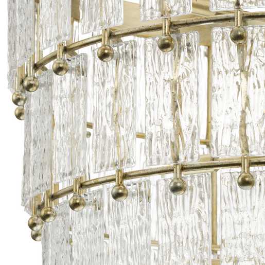 Progress Lighting Chevall Collection Nine-Light Chandelier Gilded Silver (P400368-176)