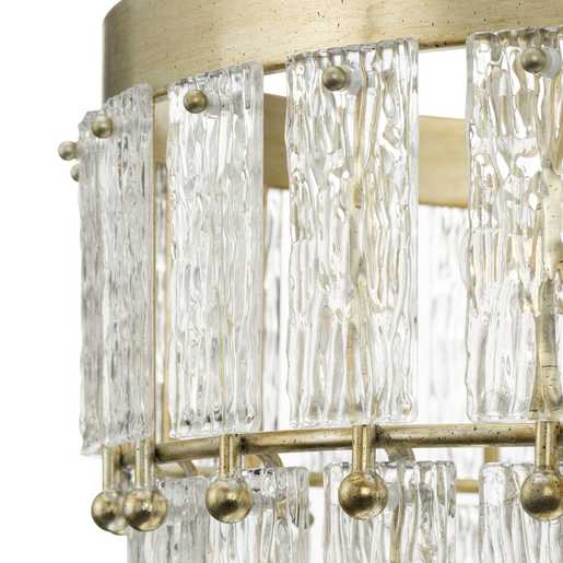 Progress Lighting Chevall Collection Nine-Light Chandelier Gilded Silver (P400368-176)