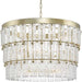 Progress Lighting Chevall Collection Nine-Light Chandelier Gilded Silver (P400368-176)