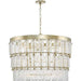 Progress Lighting Chevall Collection Nine-Light Chandelier Gilded Silver (P400368-176)