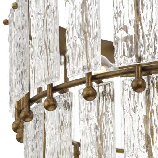 Progress Lighting Chevall Collection Nine-Light Chandelier Gold Ombre (P400368-204)